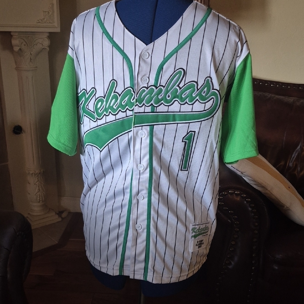 Jarius "G-Baby" Evans #1 Kekambasbaseballjersey, uniformFromHardball The Movie.
